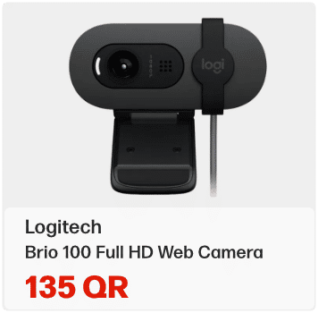 Logitech Brio 100 Web Camera In Qatar